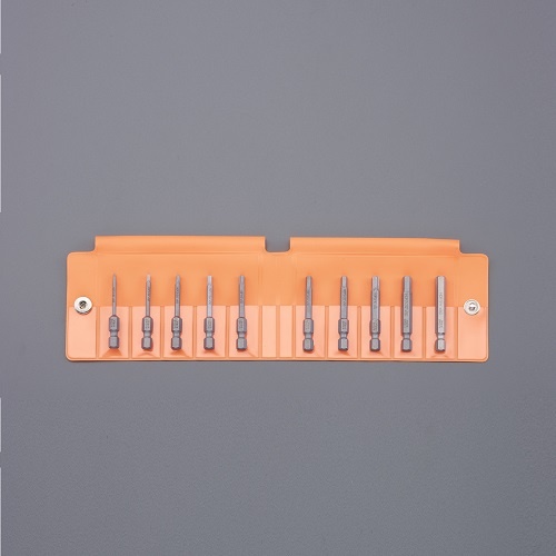 249x 70mm ドライバービット袋(10ポケット)【EA509-13】