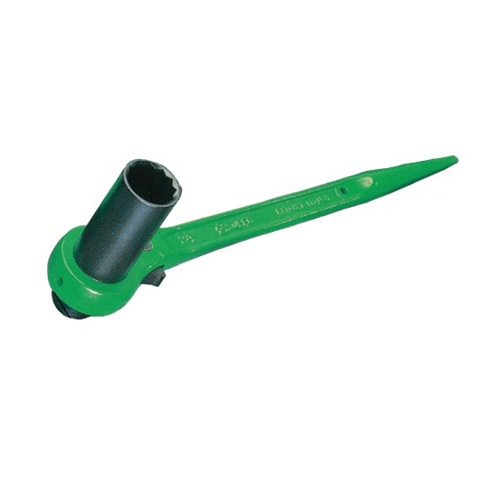 24x30mm/400mm 両口ラチェットレンチ(片ロング/シノ付)【EA602AV-14】