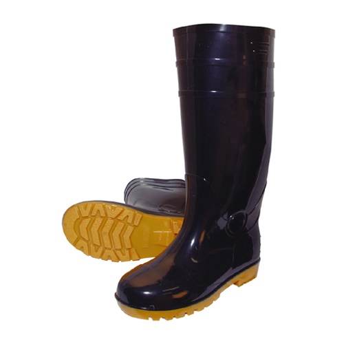 25.0cm 安全長靴(耐油底・黒)【EA998RB-250】