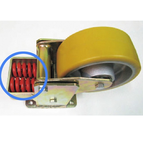 250mm キャスター(固定金具・スプリング付)【EA986KL-250】