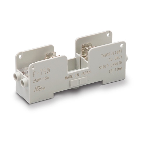 250V/15A[6.4x30mm] ヒューズホルダー(横型連結)【EA940DL-86】