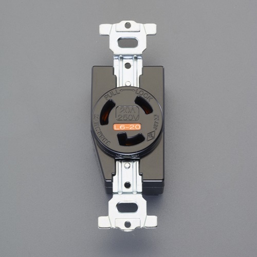 250V/20A 埋込みコンセント(接地2P)【EA940CL-20A】