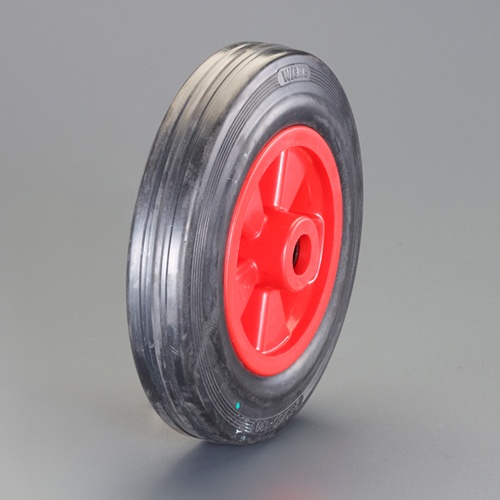 250x 60mm ソリッドラバータイヤ(プラスチックホイール)【EA986CW-12】