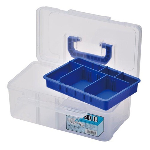 270x147x 87mm 工具箱(中皿付/青)【EA505MC-11】