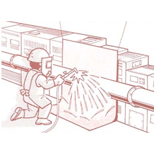 2900x2920mm 溶接作業不燃シート(ハトメ付)【EA334C-19】