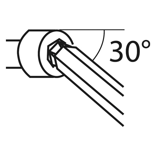 3.0x 71mm [Ball Hexagon]キーレンチ(ショートヘッド)【EA573L-103A】