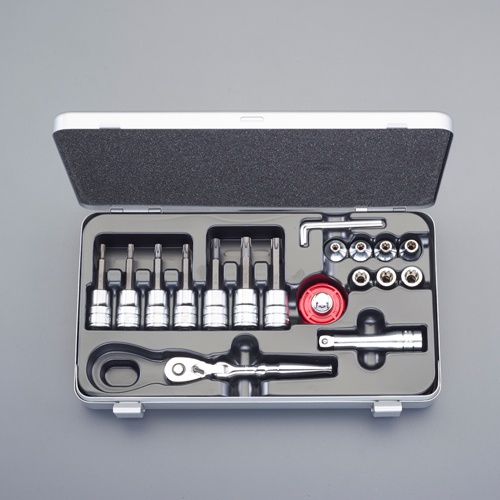 3/8インチDR T型＆E型トルクスビットソケットレンチセット【EA618P-61】