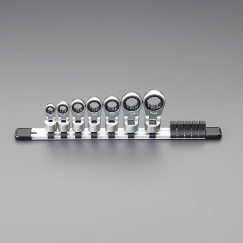 3/8インチDR ラチェットめがねソケットセット【EA618JN-100】