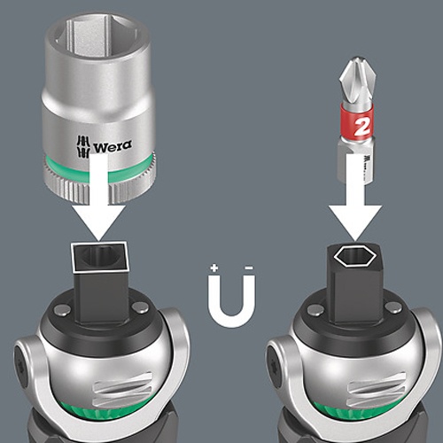 3/8インチDR(1/4インチHex) コンビネーションドライバービットセット【EA550BP-61】