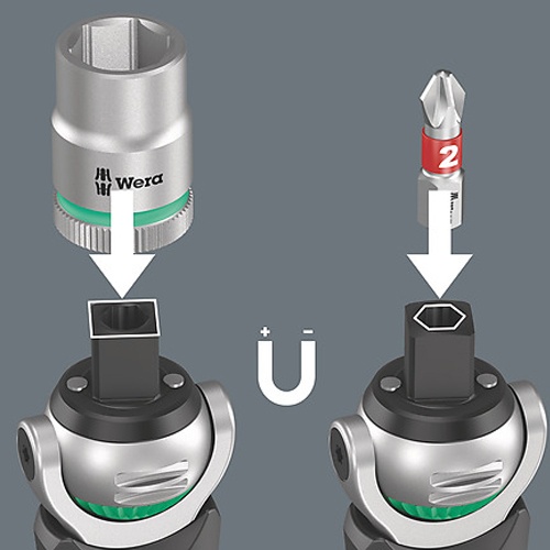 3/8インチDR(1/4インチHex) コンビネーションドライバービットセット【EA550BP-62】