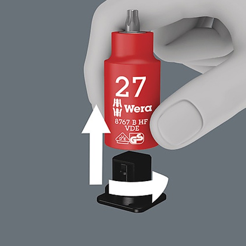 3/8インチDRx200mm ソケットホルダー(絶縁ソケット用)【EA560WP-91】