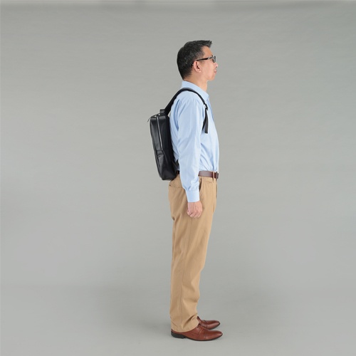 300x100x370mm バックパック(レザー/ダークブラウン)【EA927AE-21】