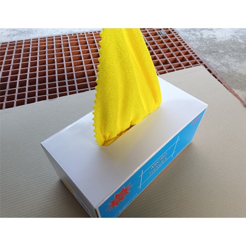 300x300mm マイクロファイバークロス(黄/50枚)【EA929DZ-2A】