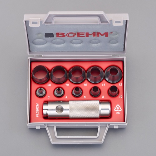 3-20mm 革ポンチキット(10個組)【EA576F-26】