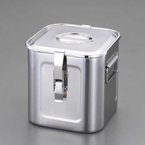 330x330x330mm ふた付深型ボックス(ステンレス製)【EA508SC-162A】