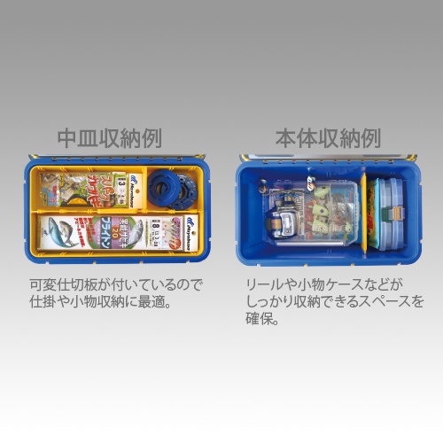 340x190x168mm 中皿付工具箱(防滴構造)【EA508WB-1】