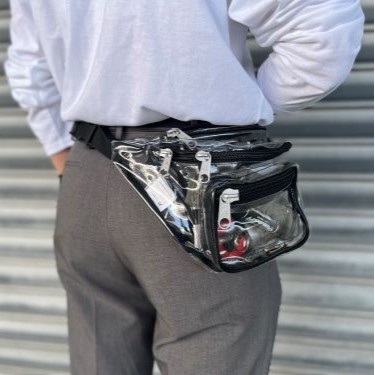 343x89x140mm/4.1L ウェストポーチ(クリアー)【EA927CK-28】