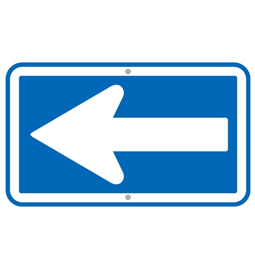 350x600mm 構内道路標識[一方通行]【EA983AE-45】