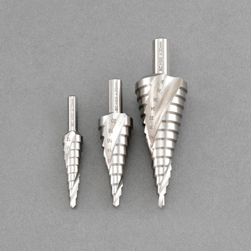 3本組 ステップドリル(HSS)【EA825SB-130】