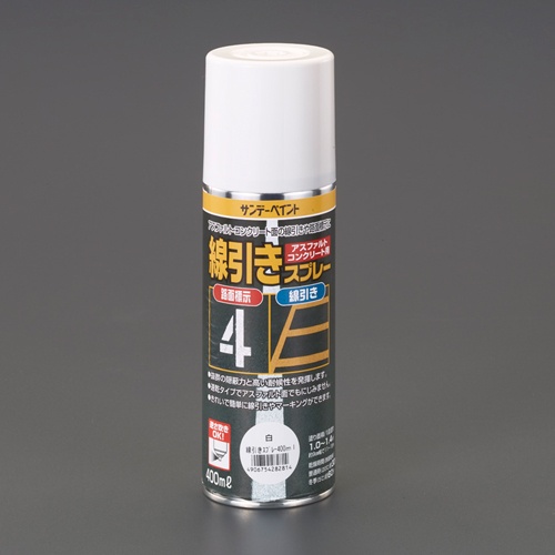 400ml 線引きスプレー(アスファルト用/白)【EA942EH-101A】
