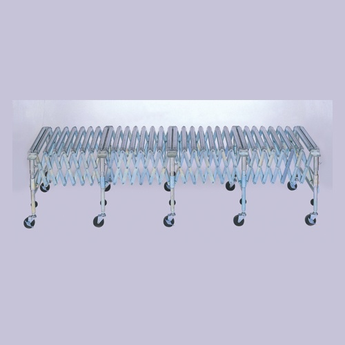 400x1320-3900mm アコーディオンコンベアー(スチール製)【EA985MW-2】