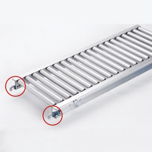400x2000mm ローラーコンベアー(アルミ製)【EA985LA-43】