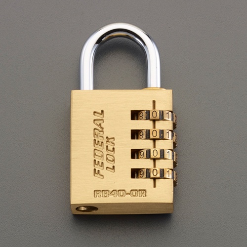 40mm ダイヤル錠(緊急解除キー付)【EA983S-121】