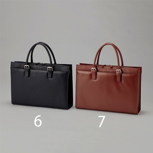 425x300x110mm ブリーフケース(キャメル)【EA927AE-7】