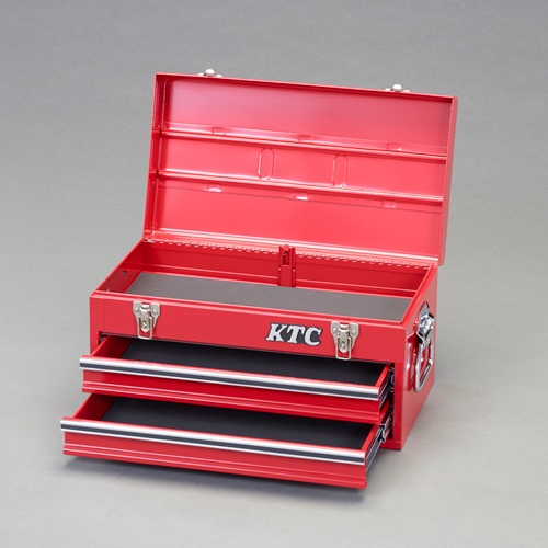 435x240x230mm/2段 ツールキャビネット(レッド)【EA956A-96】