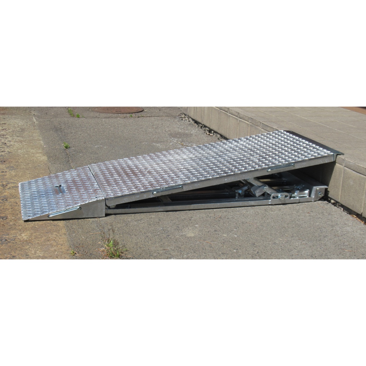 450x1235x250mm 段差解消スロープ(キャスター付)【EA983FK-29】