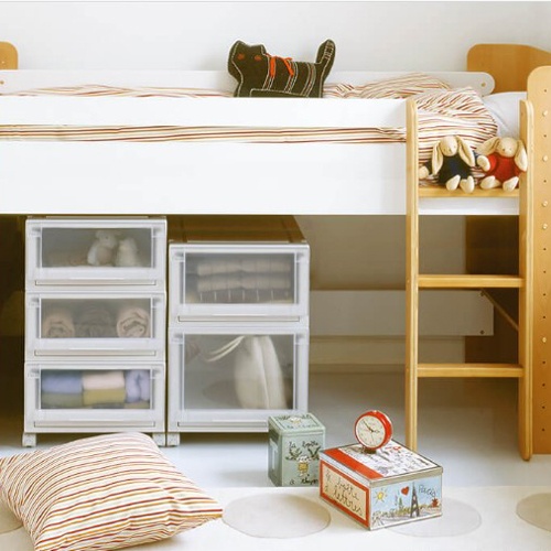 450x550x250mm 引出し式収納ケース(2個)【EA506MA-8】