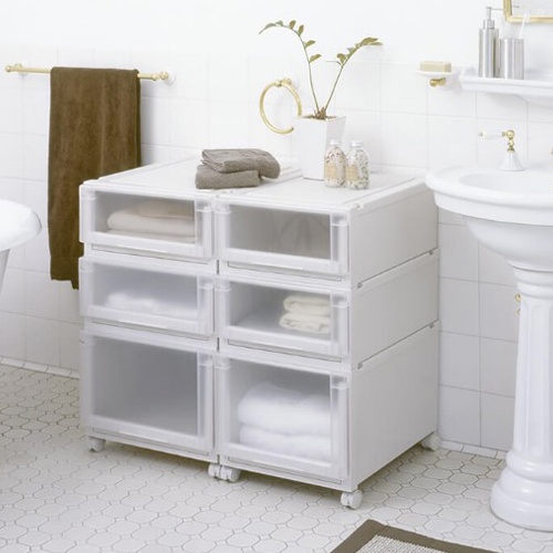 450x550x250mm 引出し式収納ケース(2個)【EA506MA-8】