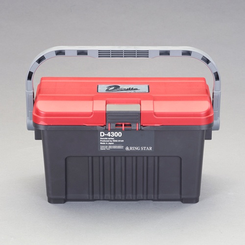 463x248x262mm 収納ケース(レッド/ブラック)【EA505-20】