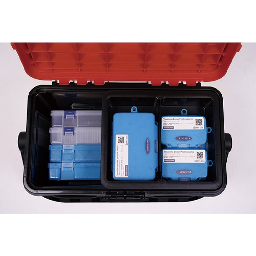 463x248x262mm 収納ケース(レッド/ブラック)【EA505-20】