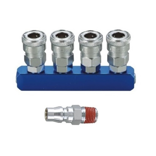 4連 エアーカップリング【EA140DM-4】