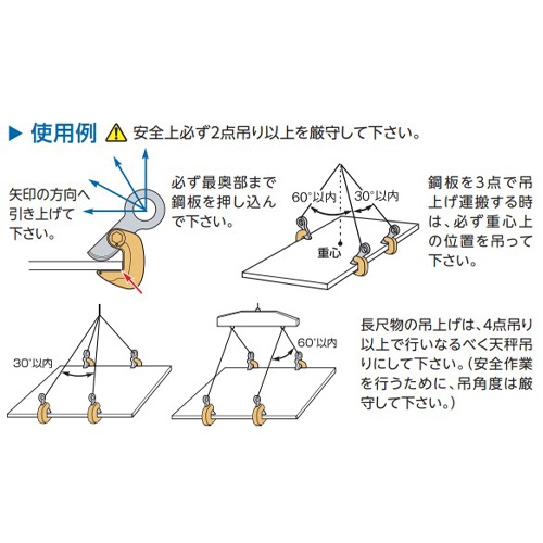 5.0ton 横吊クランプ【EA984FA-5】