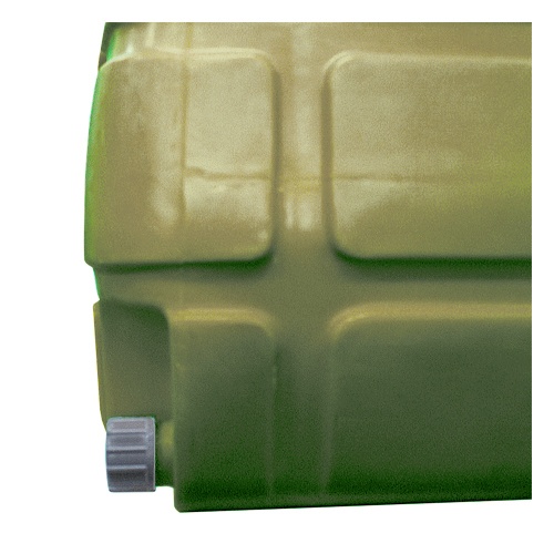 500L ポリエチレン給水容器(バルブ付/OD色)【EA991AB-14】