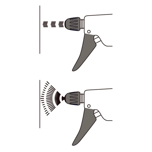 500ml 工業用スプレーボトル(ダブルアクション/黒)【EA115X-50】