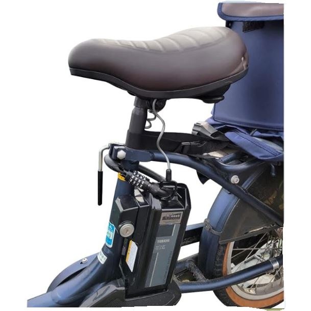 500mm ダイヤル式バッテリーロック(カールコード付)【EA986YE-47】