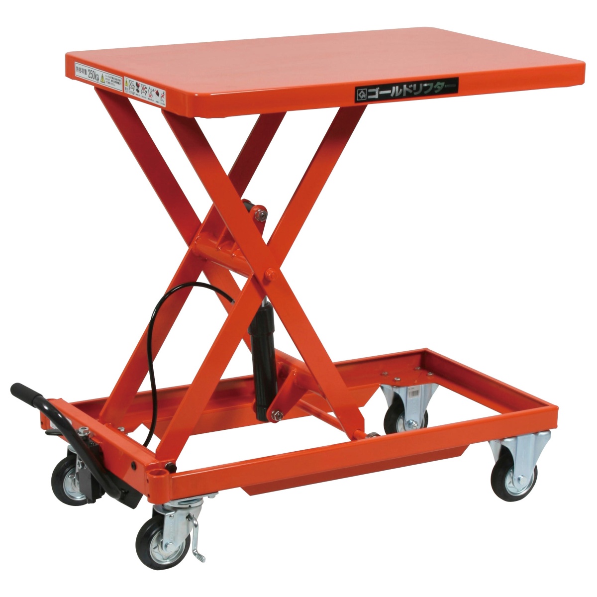 500x 800mm/250kg テーブルリフト(ハンドル無)【EA520XC-4A】