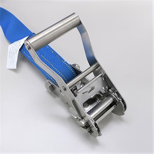 50mmx 8.0m/764kg ベルト荷締機(両端フック/SUS)【EA982SF-28A】