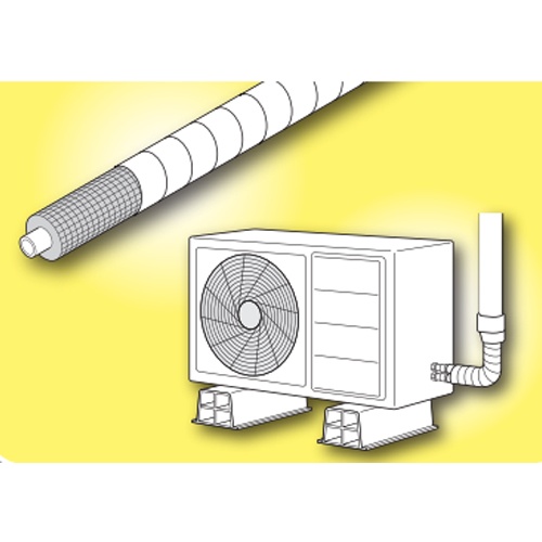 50mmx20m 高耐候エアコンテープ・粘着(アイボリー)【EA944MX-52】