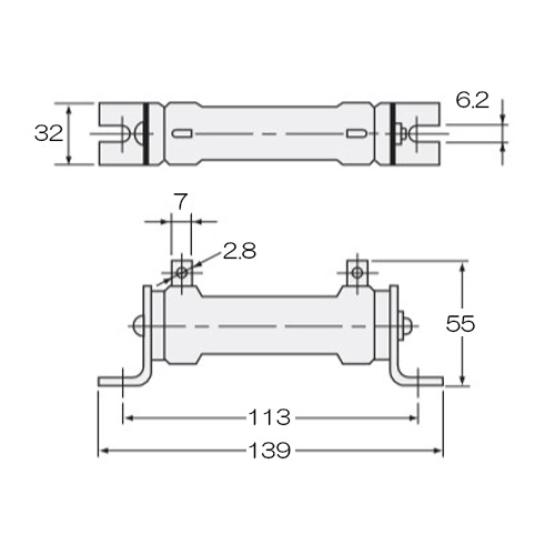 50W/30Ω 制動用外部抵抗(SBA-IR用)【EA968DM-3】