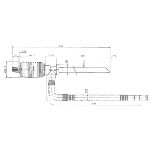 517mm 灯油ポンプ(手動/12本)【EA990K-5B】