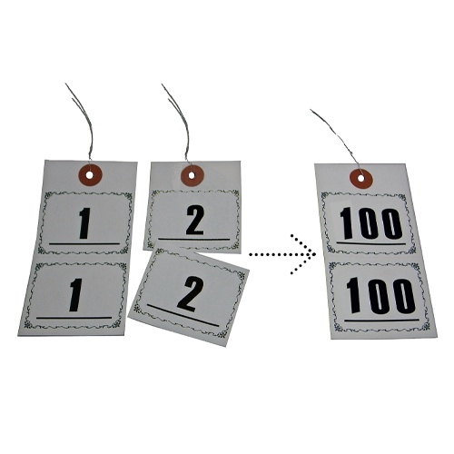 55x105mm 連番タグ(1～100)【EA475HL-51】