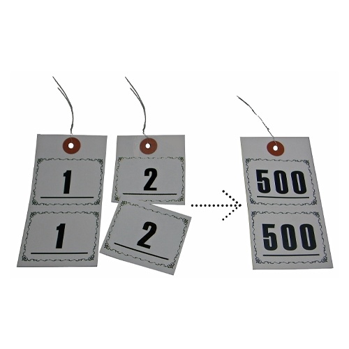 55x105mm 連番タグ(1～500)【EA475HL-52】