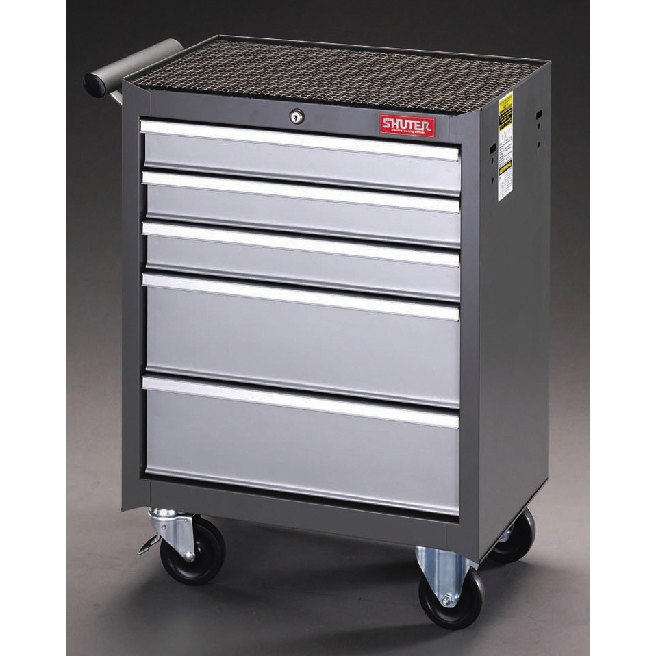 570x345x 779mm/ 5段 ツールワゴン【EA956FD-1A】