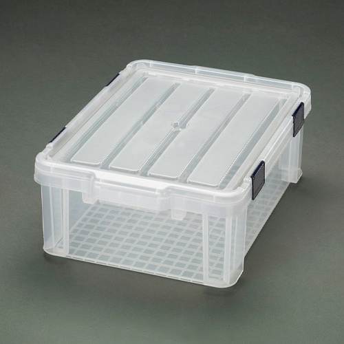 579x386x325mm 収納ケース(バックル付/クリアー)【EA506LA-43C】