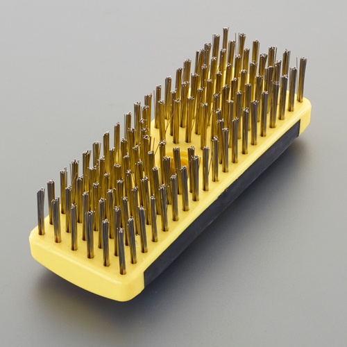 57x177mm ワイヤーブラシ(ステンレス・6列)【EA109BK-2】