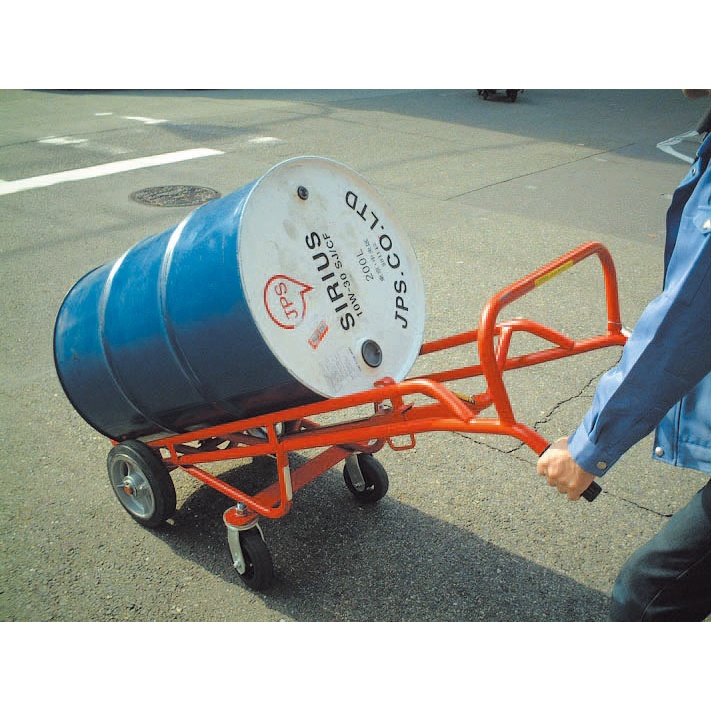 580x1524mm/450kg ドラムトラック(自在車)【EA520WB-3】